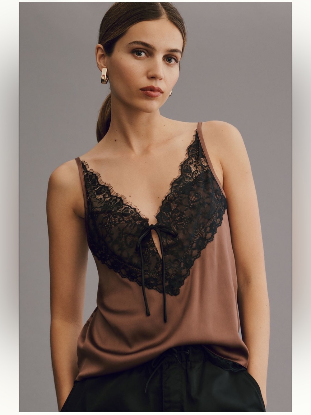 NWT Anthropologie V-neck Lace Cami